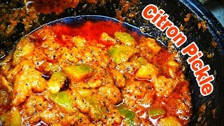 Citron Pickle | How To Prepare Citron Pickle | TBS cooking
