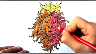 Galatasaray Aslan simgesi nasil cizilir(Ehedov Elnur)How to draw Galatasaray logo