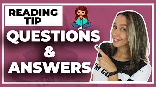 Reading Tip - Questions and Answers - Improve your Reading Comprehension