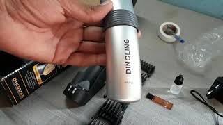 DINGLING Professional Hair Clipper Model RF-609 Unboxing,Reviews /Tariq TV/in Urdu/Hindi