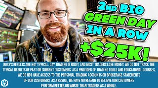 2nd Big Green Day in a Row +$25k | Ross's Trade Recap