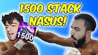 1500 STACK NASUS!! BASEDE TEK ATTIK!! 30 DAKİKADA 1100 STACK!! | KFCEatbox