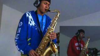 Akon - Right Now (Na Na Na) - Tenor Saxophone Duet by charlez360