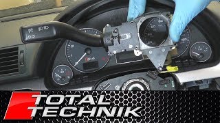 How to Remove Indicator Blinker Turn Signal Stalk - Audi A4 S4 RS4 - B6 B7 - 2001-2008