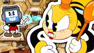 Cuphead - DEFEATING the BEE Boss! Rumor Honeybottoms ► Fandroid the Musical Robot!