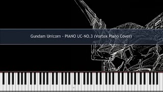 Gundam Unicorn - PIANO UC-NO.3 Piano Cover TUTORIAL