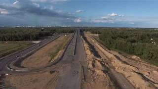 Строительство мостового перехода через реку Ахтуба|Аэросъемка Волгоград