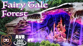 [5k 360] Disney Fairy Tale Forest - Magical Garden Walkthrough in 360
