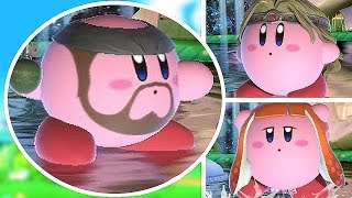 Super Smash Bros Ultimate All Kirby Hats and Kirby New Copy Abilities Transformations [No DLC]