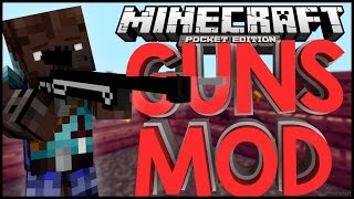 МОД НА ОРУЖИЕ В MINECRAFT PE 0.14! / STaYsON