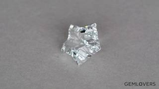 Бесцветный топаз фантазийной огранки Звезда 26.65 ct