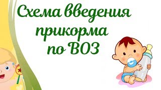 Схема введения прикорма по ВОЗ??