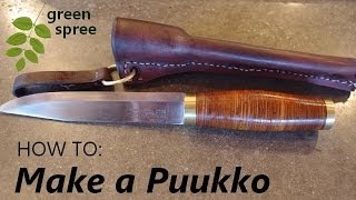 How to make a puukko style knife
