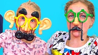Смешные лица челлендж  развлекательное видео от канала Принцесса Милана