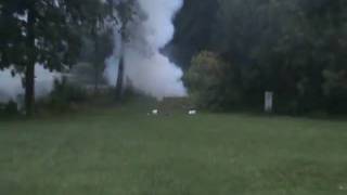 Launching a boat and a wheelbarrow