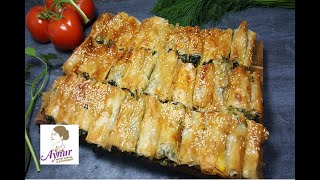 Das kann jeder backen I Börek mit Spinat und Käse Füllung I Baklavalik yufkadan ispanakli börek