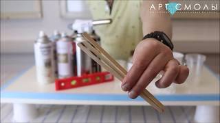 ♛ КАРТИНА ИЗ ЭПОКСИДНОЙ СМОЛЫ ? СВОИМИ РУКАМИ ✅ PICTURE OF EPOXY RESIN ☝ ✓✔♚ ★
