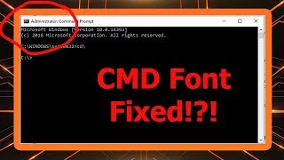 [Fixed] Windows 10 - CMD Font Size too Small | 100% Working Method.