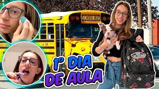 ROTINA DO MEU PRIMEIRO DIA DE AULA 2020 NUMA ESCOLA AMERICANA NOS EUA