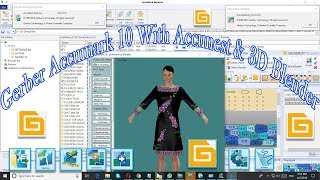 Gerber Accumark 10 With Accunest & 3D Blender