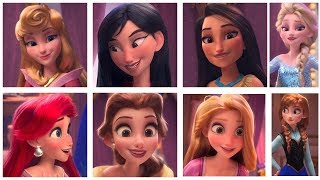 All Disney Princesses in 3D from Ralph Breaks the Internet