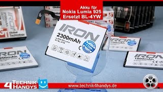 Akku IRON MAX von Global Technology für Nokia Lumia 925 BL-4YW