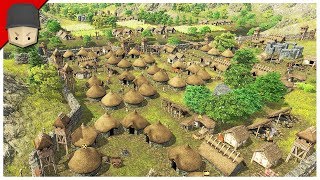 DAWN OF MAN - 250+ POPULATION! - Ep.10 (Survival/City Builder)