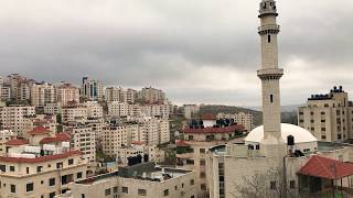 اجواء الشتاء من قلب مدينة رام الله