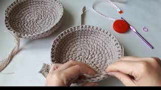 Часть 2 Круглая сумка крючком. Соединение деталей и установка молнии.  round bag
