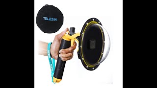 TELESIN 6" DOME PORT FOR GOPRO HERO 5,6,7 BLACK REVIEW