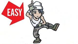 How to draw Fortnite emote【Take the L】Easy & Cute drawing｜Jolly Art NEGI