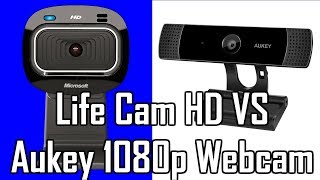 DON'T BUY UNTIL YOU WATCH THIS - Microsoft Life Cam HD WebCam vs Aukey 1080p webcam Review