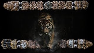 Перекидные четки - ТИГР из дерева Бокоте от Димона
