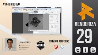 29 Vidrio Matte o Rugoso con Vray en Sketchup