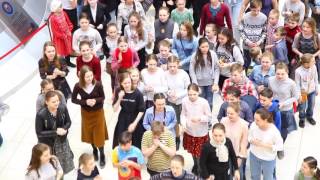 Детский пасхальный флешмоб “Древо”  16 апреля 2017 года в Москве