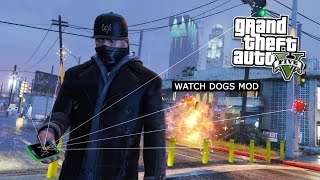 GTA 5 PC MODS | WATCH DOGS MOD! GTA 5 HACKING MOD GAMEPLAY ITA (GTA 5 MODS GAMEPLAY)