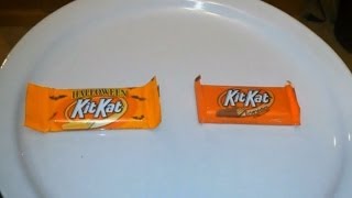 Halloween Kit Kat VS Regular Kit Kat