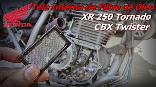 Tela Interna do Filtro de Óleo XR Tornado - Filtro Interno do Motor Honda Tornado e Twister - FVM