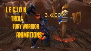 Troll Fury Warrior - WoW Legion Alpha - Ability Animations