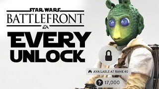 Star Wars Battlefront - EVERY UNLOCK (Customization, Blasters, Star Cards) FULL GAME