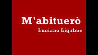 LIGABUE-M'ABITUERO' -TESTO