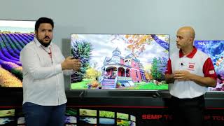 Smart TV LED TCL P6US Ultra HD 4K HDR 50" 55" e 65"
