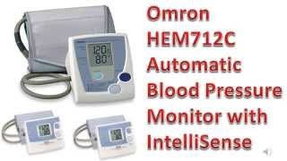 Omron HEM 712C Automatic Blood Pressure Monitor with IntelliSense