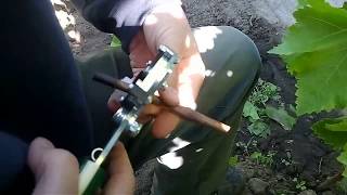 Прививка винограда прививочным секатором