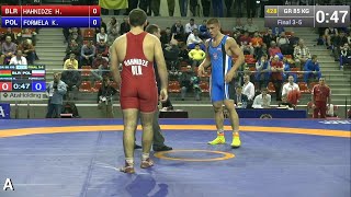 BRONZE GR - 85 kg: Krystian FORMELA (POL) df. Hoha HAHNIDZE (BLR), 1-1
