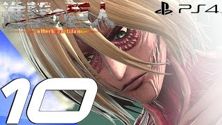 Attack on Titan PS4 - Gameplay Walkthrough Part 10 - Annie Titan Fight (Female Titan)