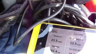 Tohatsu 9.8 + Фрегат М310 замер скорости и оборотов