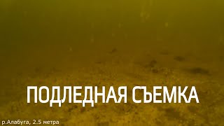 СЪЕМКА КАМЕРОЙ ПОД ЛЬДОМ, С РАЗНЫХ ГЛУБИН. Монастырское + Алабуга