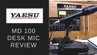The Yaesu MD 100 desk microphone.