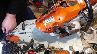 STIHL TS500i Обзор и ремонт мотореза бензорез штиль инжектор.1 часть.